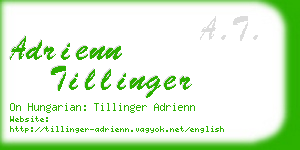 adrienn tillinger business card